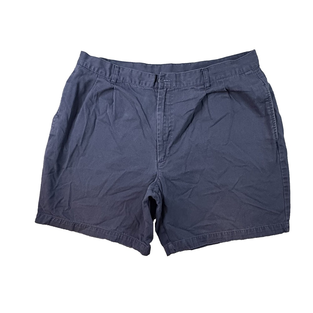 VTG Towncraft Men's‎ 38.5x7.5 Navy Pleated Cotton Chino Shorts